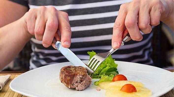 comida saudável em uma dieta