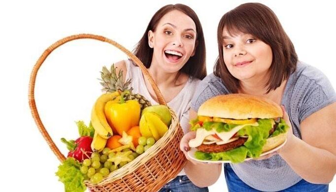 Para perder peso com sucesso, as meninas revisaram sua dieta